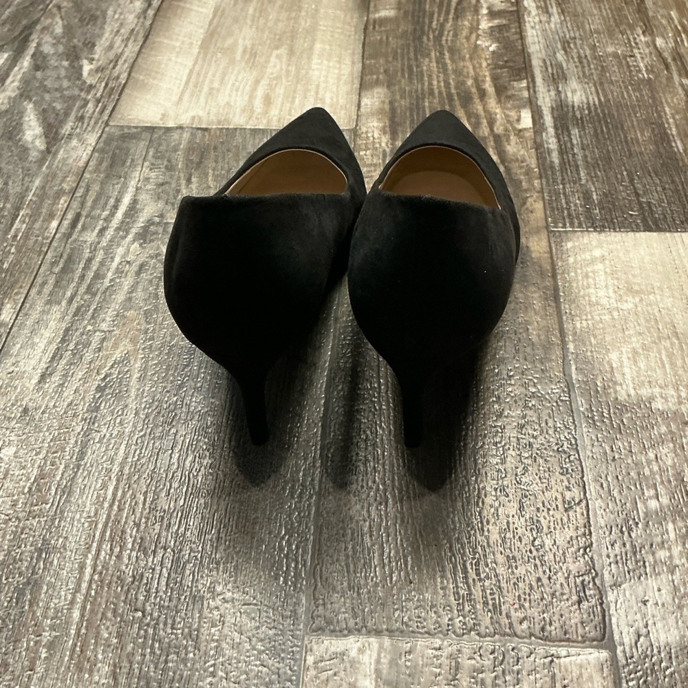 GAP Classic Faux Suede Black Pointed-Toe Women's Pump Size 8 - Picture 4 of 12